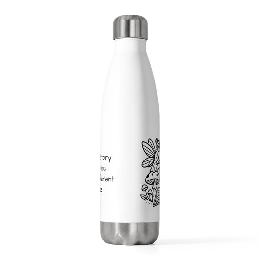 20oz Insulated Bottle - Whimsical Fairy and Book Design