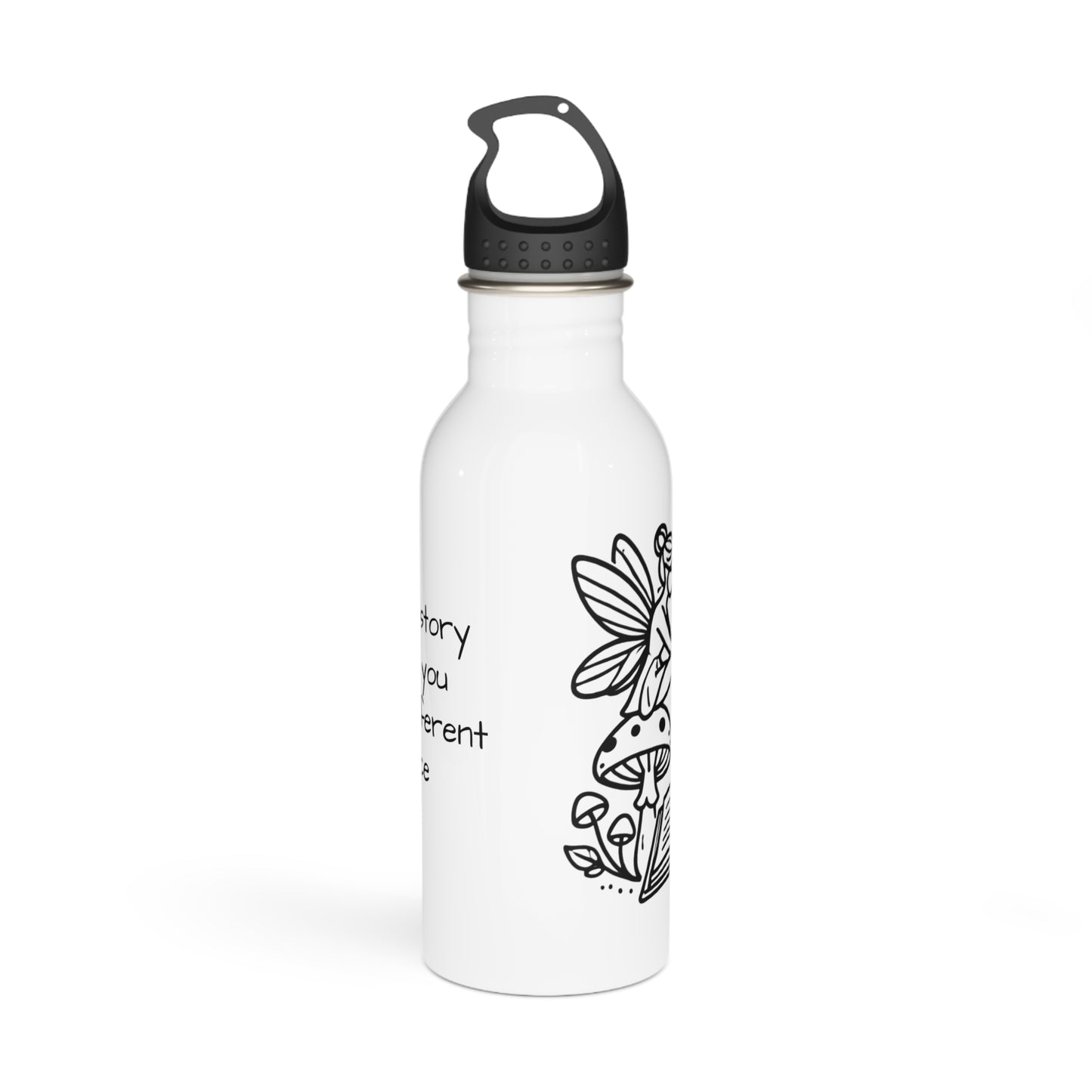 Inspirational Stainless Steel Water Bottle - "Every Story Leads You to a Different Place"