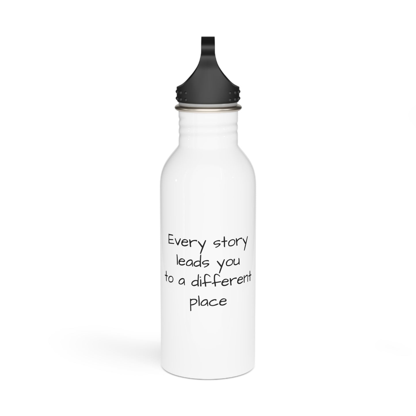 Inspirational Stainless Steel Water Bottle - "Every Story Leads You to a Different Place"