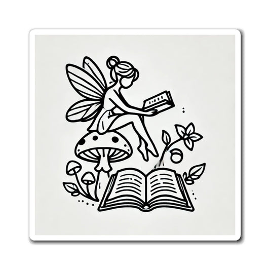 Fairy Tale Reading Magnet - Enchanting Home Decor for Book Lovers